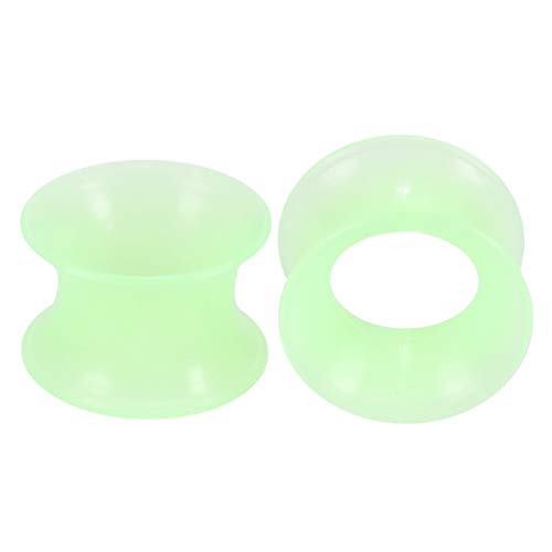 2Pcs Silikon Piercings Earlets Geschraubt Ohrring Expander Ohr Messgeräte Stecker von Generic