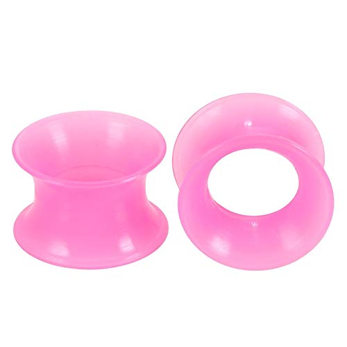 2Pcs Silikon Piercings Earlets Geschraubt Ohrring Expander Ohr Messgeräte Stecker von Generic