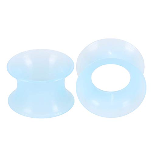 2Pcs Silikon Tunnel Ohr Piercings Earlets Geschraubt Expander Ohr Messgeräte Stecker von Generic