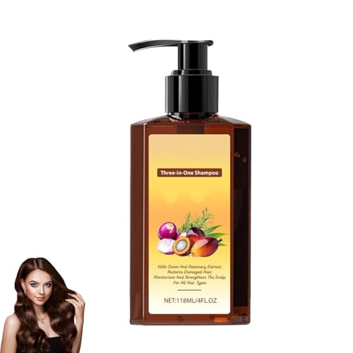 3-In-1 Nourishing Conditioning Shampoo, Rosemary Onion Shampoos And Conditioner, Plump Hydrating Shampoo Repairs, Nourishing And Moisturizing, Strengthens Roots & Adds Shine For Man Woman (1pcs) von Generic