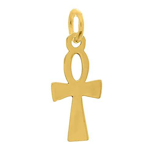 333 Gold Ankh Kreuz Ägyptisches Henkelkreuz Symbol des Lebens Anhänger Damen religiöser Schmuck von Generic