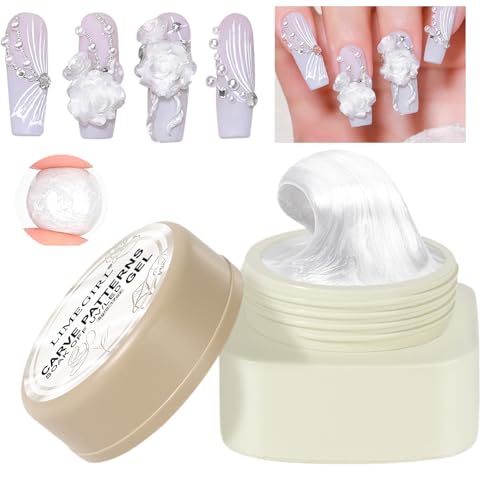 3D-Skulptur-Gel, 3D-Skulptur-Gel, 3D-Nagelverlängerungsgel, 3D-3D-Nagelverlängerungsgel, leicht trocken, 5G Weiß-Manikürezubehör Multifunktional Für Wohnzimmer Und Zuhause von Generic