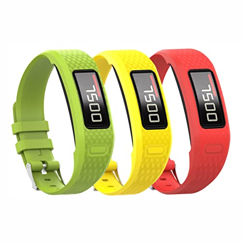 3er-Pack Ersatzarmband kompatibel mit VivoFit 2/1, weiches Silikon-Uhrenarmband für Damen und Herren, L Size, Kein Edelstein von Generic