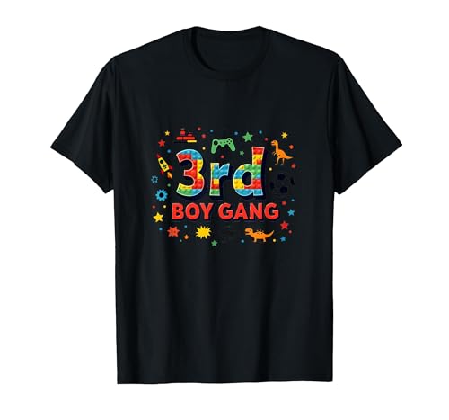 3rd Boy Gang: Verspieltes Abenteuer für Junge Entdecker T-Shirt, Herren, Schwarz, XL von Generic