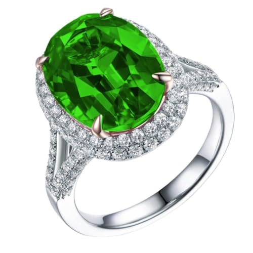 4 Farb simulierte Smaragdringe für Verlobungsring für Frauen von Generic