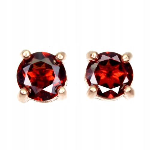 5 Feine Silber Ohrringe Granate natur 925 von Generic