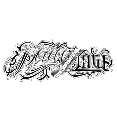 5 PCS Temporary Tattoos Kräuter-Tattoo-Aufkleber Wasserfest Und Langlebig Kursive Arm-Simulations-Tattoos Für Männer Und Frauen Semi-Permanent Und Nicht Abwaschbar von Generic