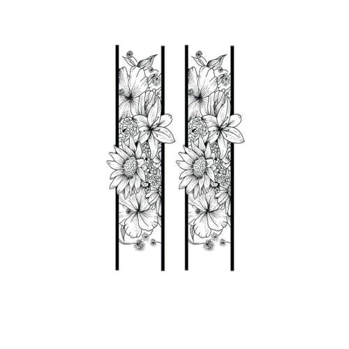 5 PCS Temporary Tattoos Saftkräuter-Tattoo-Aufkleber Schlichtes Blumenarmband Wasserdicht Und Langlebig Arm-Tattoo-Aufkleber Nicht Abwaschbar Nicht Reflektierend Für Männer Und Frauen von Generic