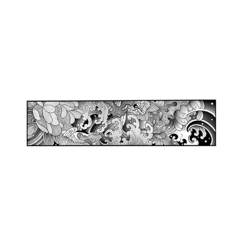 5 PCS Temporary Tattoos Wave Retro Armband Tattoo Aufkleber Herren Saft Wasserdicht Langlebig Nicht Reflektierende Tattoo Aufkleber von Generic