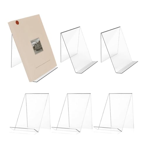 5 Stück Acryl-Buch-Nagelkunst-Display-Halter, Transparenter Multifunktionaler Buch-Display-Staffelei-Halter für den Nagelstudio-Einsatz 5 Stück Acryl-Buch-Nagelkunst-Display-Halter, Transparenter Multifunktionaler Buch-Display-Staffelei-Halter für den Nagelstudio-Einsatz von Generic