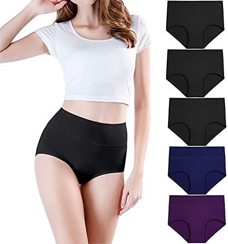 5er Pack Seamless Slips Damen Nahtlo Hipster Unsichtbare Unterhosen Sexy Panties Bequem Unterwäsche Bequem Frauen Panties Bikini Mehrpack Seamless Slips (MehrfarbigA, 4XL) von Generic