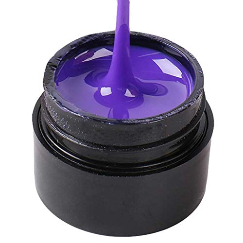 6 ml Nagelspinne Nagellack Nagel Gel Lack Zeichnung 3D Seidenlinie Nagel Anfänger Nagelset Gel Ohne Lampe (Purple, One Size) von Generic