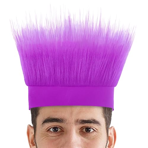 60g Troll Hair Stirnband - weicher Plüschstoff, fettes Farbdesign | Neuheit Kostümperücke für Cosplay oder Performances, fröhliche Kopfbedeckung für Themenveranstaltungen, Festivals oder Dress-up-Part von Generic