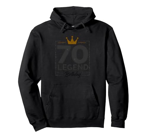 70. Geburtstag Legende Geschenk für Männer Meilenstein Feier Pullover Hoodie, Unisex für Erwachsene, Schwarz, XXL von Generic