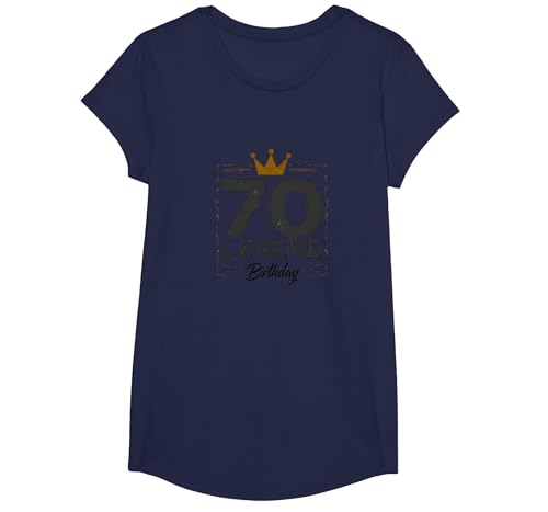 70. Geburtstag Legende Geschenk für Männer Meilenstein Feier T-Shirt, Girls, Marineblau, XS 70. Geburtstag Legende Geschenk für Männer Meilenstein Feier T-Shirt, Girls, Marineblau, XS von Generic