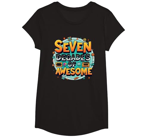 70. Geburtstag Sieben Jahrzehnte voller Geniessen für Männer T-Shirt, Girls, Schwarz, XS 70. Geburtstag Sieben Jahrzehnte voller Geniessen für Männer T-Shirt, Girls, Schwarz, XS von Generic