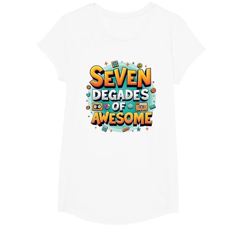 70. Geburtstag Sieben Jahrzehnte voller Geniessen für Männer T-Shirt, Girls, Weiß, XS 70. Geburtstag Sieben Jahrzehnte voller Geniessen für Männer T-Shirt, Girls, Weiß, XS von Generic