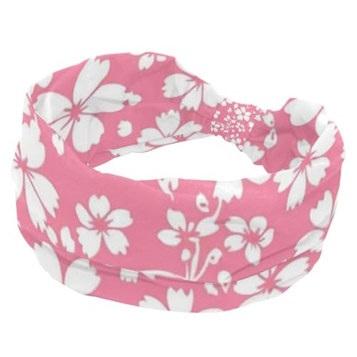 752 Stirnbänder für Damen, rutschfest, elastisch, Sport-Haarbänder für Damen, weiches Stoff-Stirnband für Workout, Yoga, modisches Haarzubehör, bunte Blumen, 1 Stück von Generic