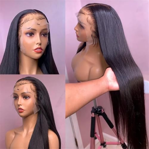 76 Cm Glatte HD-Spitzenfrontperücke Für Damen Aus Brasilianischem Remy-Haar, Nass Und Gewellt, Für Ein Glattes Finish 76 Cm Glatte HD-Spitzenfrontperücke Für Damen Aus Brasilianischem Remy-Haar, Nass Und Gewellt, Für Ein Glattes Finish von Generic