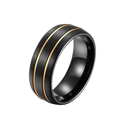 8mm Wolframstahlring f眉r Damen und Herren, Doppelschlitz, hochglanzpolierter Fidget-Band-Schmuck 8mm Wolframstahlring f眉r Damen und Herren, Doppelschlitz, hochglanzpolierter Fidget-Band-Schmuck von Generic