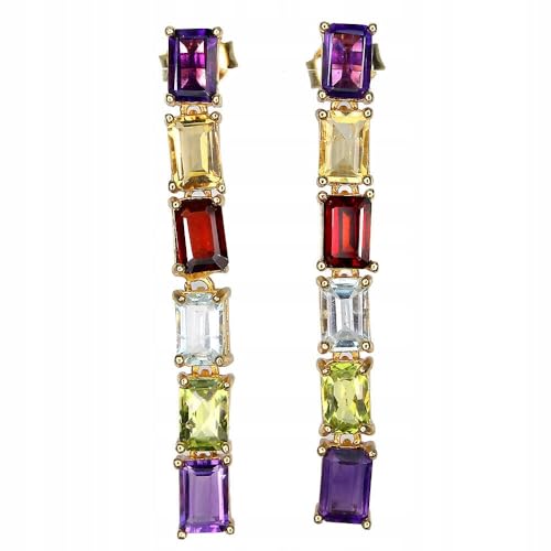 925 Granate Ohrringe Amethyst Citrin Aquamarin 3 von Generic