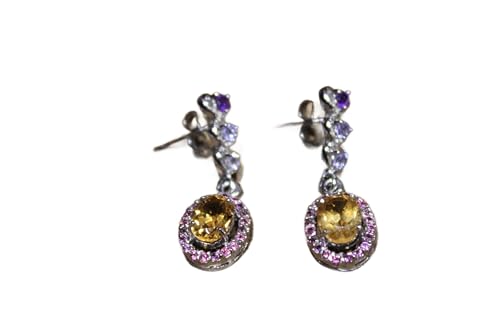 925 Ohrringe Fein Silber natur Tansanite Zitrone Granate Amethyst 2 925 Ohrringe Fein Silber natur Tansanite Zitrone Granate Amethyst 2 von Generic