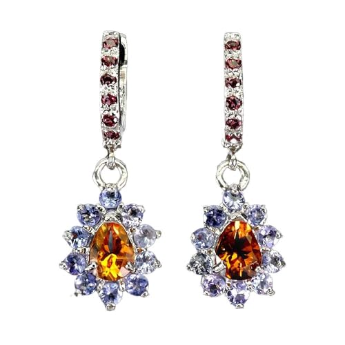 925 Ohrringe zart Elegant Natur Tansanit Zitrone Granate 1 925 Ohrringe zart Elegant Natur Tansanit Zitrone Granate 1 von Generic