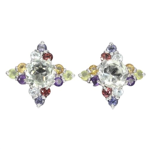 925 Ohrstecker Granat grün Amethyst Citrin 5 von Generic