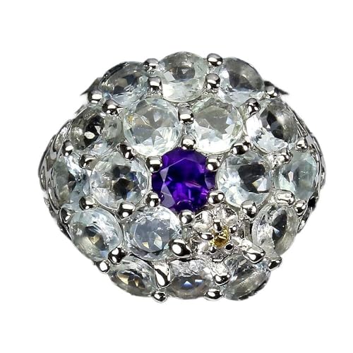 925 Ring r 16 Amethyst Saphir Aquamarin, Single 925 Ring r 16 Amethyst Saphir Aquamarin, Single von Generic