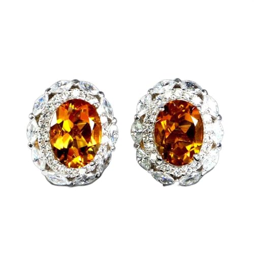 925 Silber Fein Ohrringe Natur Zitrone Zirkonia 2 von Generic