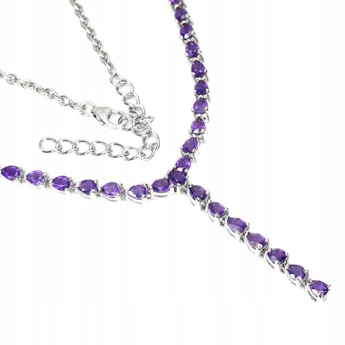 925 Silber Halskette natur Amethyst schön von Generic