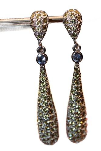 925 Silber Ohrhänger Natursaphire Songea Tansanite 2 von Generic