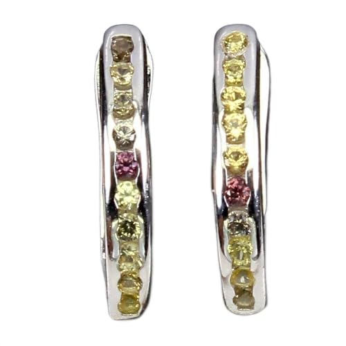 925 Silber Ohrringe Natursaphire Songea zart 3 von Generic
