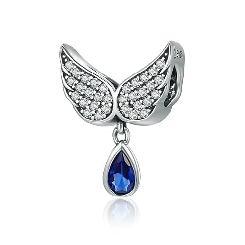 925 Sterling Silber Engelsflügel Feder Anhänger Charm Fit Frauen Armband Amp Halskette Schmuck von Generic
