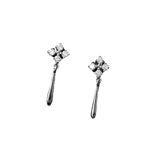 925 Sterling Silber Europäische einfache schillernde Schneeflocke Ohrstecker Exquisite Ohrringe für Frauen Schmuck Geschenk von Generic