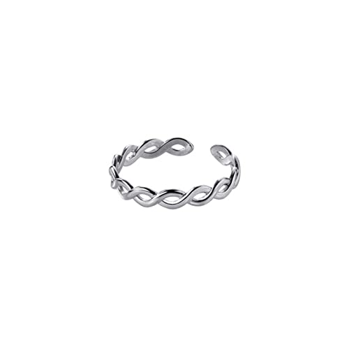 925 Sterling Silber Mode süß einfache hohle Linien geometrische Öffnung Ring für Frauen Hochzeit Partei Schmuck 925 Sterling Silber Mode süß einfache hohle Linien geometrische Öffnung Ring für Frauen Hochzeit Partei Schmuck von Generic