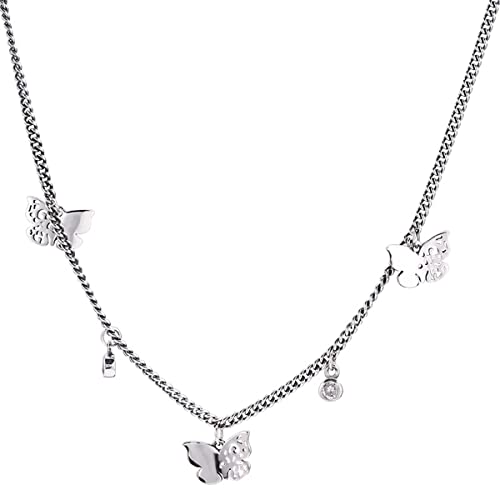925 Sterling Silber Quaste Kristall Perle Schmetterling Charme Halsketten Anhänger Choker Aussage Halskette Für Frauen Schmuck Geschenk von Generic