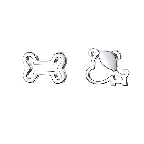 925 Sterling Silber einfache einzigartige süße Hundeknochen Ohrstecker Schmuck für Frauen Mädchen von Generic