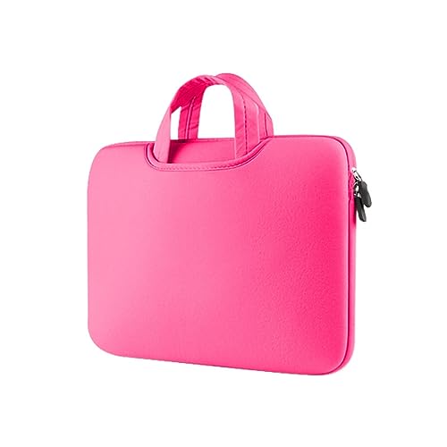 A 70 Taschen Bunte und plüschige Laptoptasche für Arbeit und Unterricht Taschen Umhängetasche Damen (Hot Pink, 13) von Generic