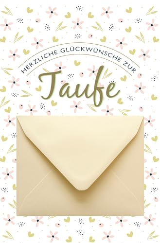 A - Taufe Geldkarte - Glückwunschkarte im Format 11,5 x 17 von Generic