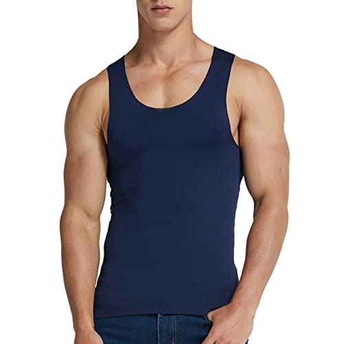 Ärmellos Shirt Unterhemd T-Shirt Trägershirt Muskelshirts,Männliche Sommeroberteile Sportshirt Oversize Strandshirt Fitnessstudio Tailliert Muskelshirts Gym Tank Top shirt Sport Stringer Shirt Bod von Generic