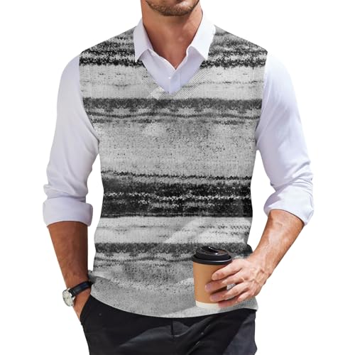 Ärmellose Weste Herren Sport Herren Strickjacke Pullover Pullover Herren Frühling Wolle Tshirt Ohne Ärmel Herren Männer Westen Für Herren Pullunder Herren Wolle Mens Pullover Ärmellose von Generic