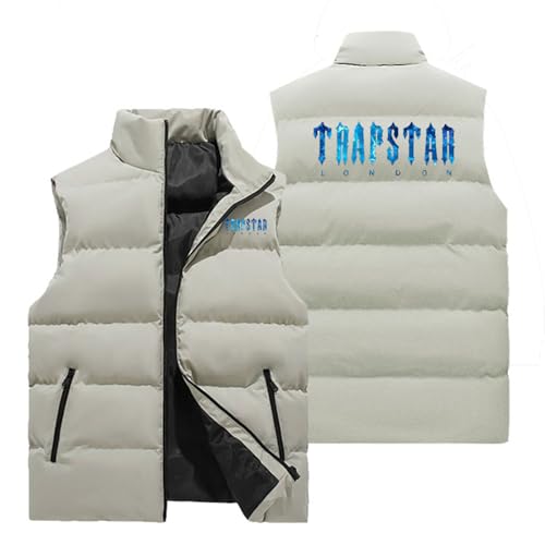 Ärmellose Weste Herren Trapstar Weste Trapstar Daunenweste Winter Warme ärmellose Jacke Innen und Außen Arbeitsweste mit Taschen Trapstar Unisex Jacke Damenwesten von Generic