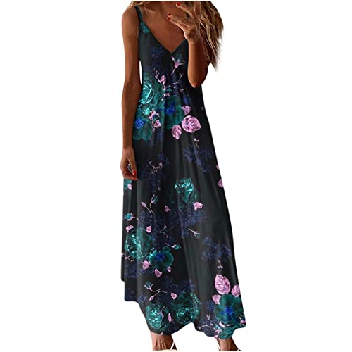 Ärmelloses Sommerkleid Maxikleid Damen Spaghetti Trägerkleid Boho Strandkleid Partykleid V-Ausschnitt Freizeitkleid Elegantes Wedding Dress Sommerlich Urlaubskleid A-Linien Prom Dresses Ärmelloses Sommerkleid Maxikleid Damen Spaghetti Trägerkleid Boho Strandkleid Partykleid V-Ausschnitt Freizeitkleid Elegantes Wedding Dress Sommerlich Urlaubskleid A-Linien Prom Dresses von Generic