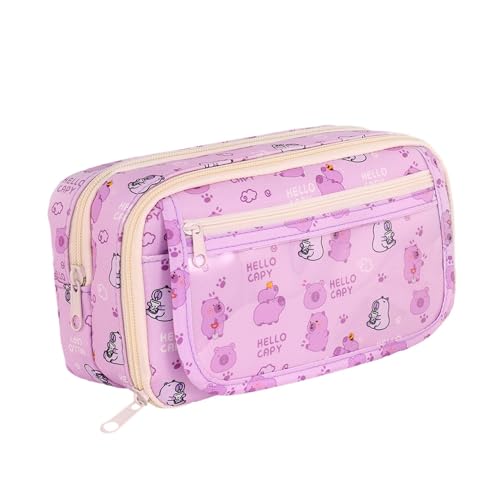 Ästhetisches Federmäppchen, Süßes Federmäppchen Ästhetisch,Stifthalter Mit Tiermuster | Kosmetiktasche Mit 9 Fächern Und Reißverschluss, Make-up-Tasche, Schulbedarf Für Mädchen, Kinder, Aufbew Ästhetisches Federmäppchen, Süßes Federmäppchen Ästhetisch,Stifthalter Mit Tiermuster | Kosmetiktasche Mit 9 Fächern Und Reißverschluss, Make-up-Tasche, Schulbedarf Für Mädchen, Kinder, Aufbew von Generic
