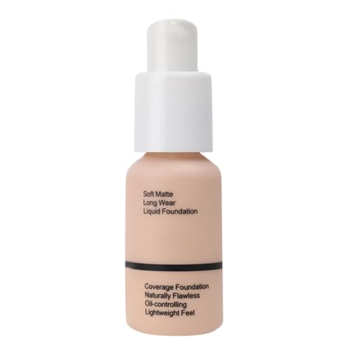 Abdeckstift Rötungen Langanhaltende Oil Control Concealer Foundation, natürliches Foundation-Make-up für Frauen, 30 ml Concealer Bio (B, One Size) von Generic