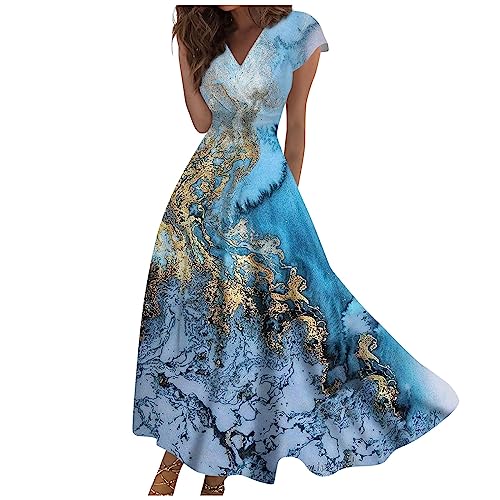 Abendkleid Damen, Abschlusskleid Etuikleid Damen Langes Abendkleid Festkleid A Linie Kleid Cocktailkleider Damen Elegant Kleider Damen Hochzeit Gast Hemdblusenkleid Damen (A20,XXL) von Generic