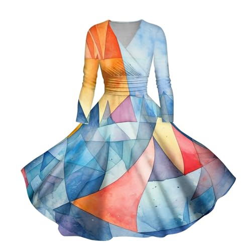 Abendkleid Damen, Cocktailkleid Damen Festkleider Für Damen Brautkleid A Linie Kleid Hochzeitsgast Damen Curvy Kleid Satin Outfit Hochzeitsgast Damen Maya Deluxe Kleider (A22,5XL) von Generic