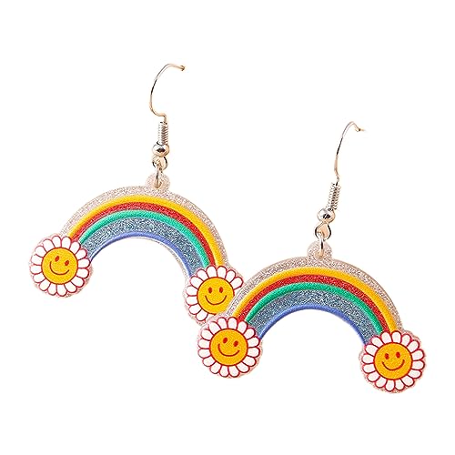 Acryl-Ohrhänger für Damen, leichte Ohranhänger, Cartoon-Mode, Ohrschmuck für den täglichen Gebrauch und lässige Verabredungen, as show, Wie abgebildet, Kein Edelstein von Generic