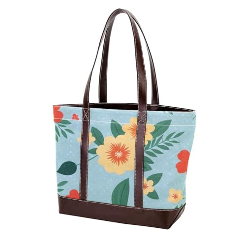 Aesthetic Art Flower-1478 Modische Damen-Geldbörse aus gewaschenem strapazierfähigem Leder mit Tragegriff oben mit Taschen und Reißverschluss von Generic
